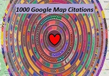 I will do 1000 google map citations for local SEO ranking.