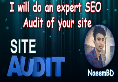 I will do an expert SEO audit of your site