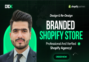 Our agency will build,  design shopify website,  ecommerce store,  branded shopify store,  redesign