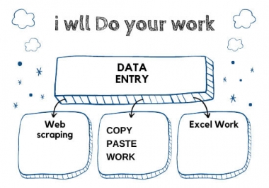 I will do data entry,  internet research,  and data analysis & typing works