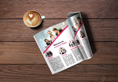 I will do magazine cover and magazine pages