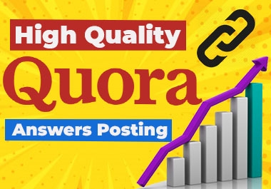 I will Provide 6 Quora answers with clickable Backlink