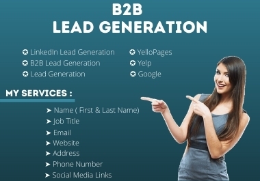 I will do targeted lead generation and find verified email