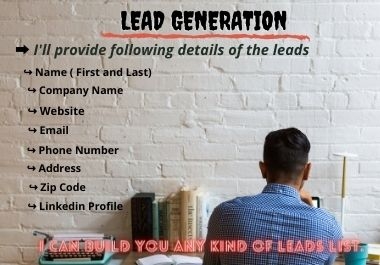 I Will do 100 targeted b2b lead generation and web research