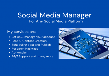 Will Be Your Social Media Manager and Virtual Assistant