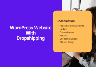 You will get Dropshipping wordpress Website