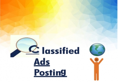 I will do your classified ads on top class classified ad posting sites