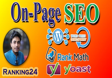 I will do optimize your wordpress website onpage SEO with yoast,  rankmath