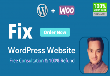 I will fix wordpress website issues and woocommerce errors