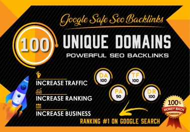 i will do 100 unique domain powerfull seo backlinks high da pa