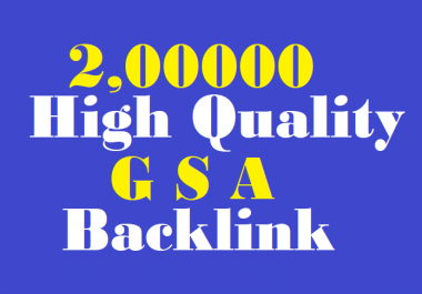 200,000 high quality GSA ser Backlinks to help rank on first page of Google