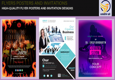 I will create a professional flyer,  poster for your business