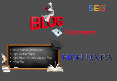 I Will Do 100+ High Authority Do-Follow Blog Comments Backlinks for Boost Your Business Website.