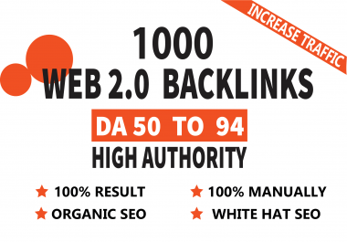 Get 1000 Web 2.0 High Quality Backlinks