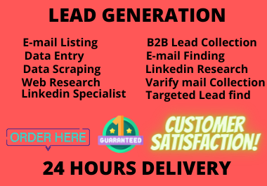 I Will Do B2B Lead Generation,  Highly Targeted Email Collections By Using Linkedin