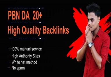 Build 10 PBN DA 20+ Homepage Backlinks