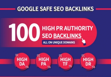 I will build 100 unique domain SEO backlinks on da100 pa100 sites