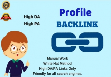 We Create High Authority Profile Backlinks in Short Time