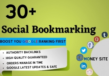 50 Social Bookmarking SEO Backlinks on Dofollow High DA Sites