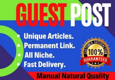 10 Guest Posts Write and Publish dofollow backlinks DA 90+ unique article high Authority