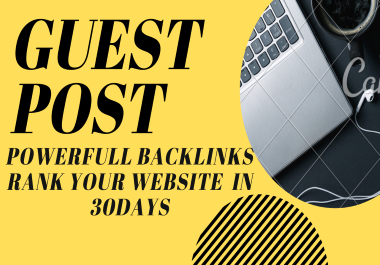 Get 15 guest post real and unique article & unique sites