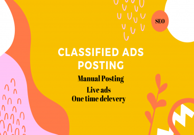I will do ads posting on top classified ad posting sites