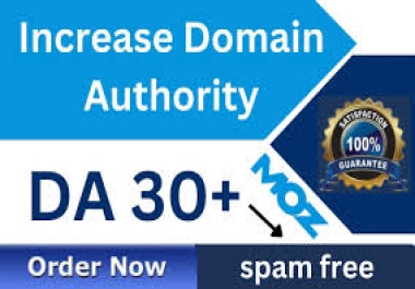 I will increase domain authority moz da 30+.