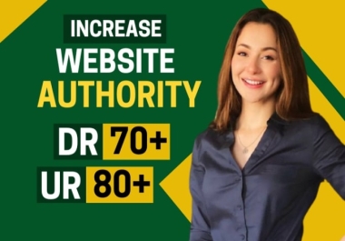 I will increase ahrefs domain rating increase upto dr 70 URL rating80+