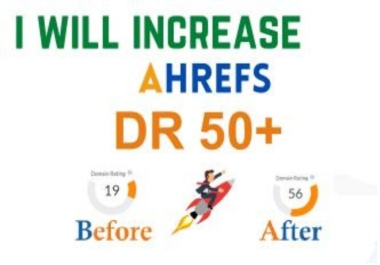 I will increase your dr 50 plus with quality backlinks