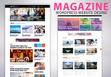 I will design magazine website with newspaper wordpress theme