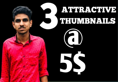 I will create clickable thumbnails and banner for your youtube videos