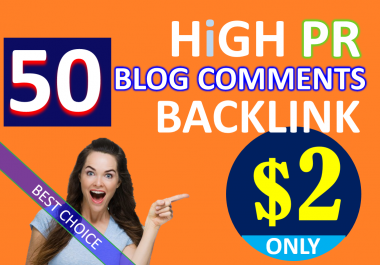 150 HighPR blog comments backlinks from unique domain