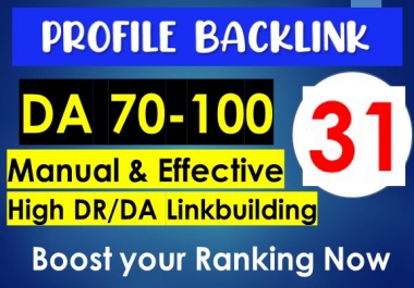 Handmade Create 31+ High Quality SEO Profile Creation Backlinks Mix Permanent Link building