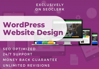 I will design professional WordPress website