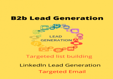 I will do 100 b2b lead generation and web research and create email list