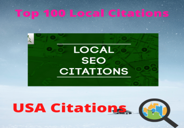 I will create 100 local listing citation
