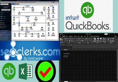 i will do bookkeeping using the quickbooks and excel