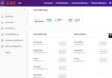 Website For Investment Investment Website Pro For Multipurpose Tracking Of Investors Earning