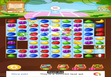 Fruit Mania - Match 3 Game Unity Template