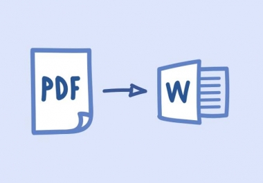 Conversion pdf/word Data Entry Translation File format conversion