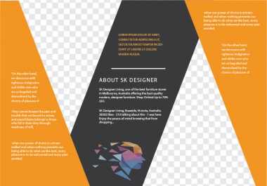 I will design brochure or any other advertising board