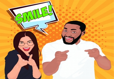 I will design podcast cover art and logo with cartoon style