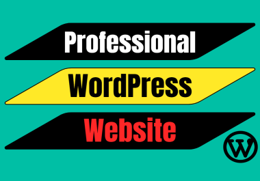 I will develop a Professional WordPress Website