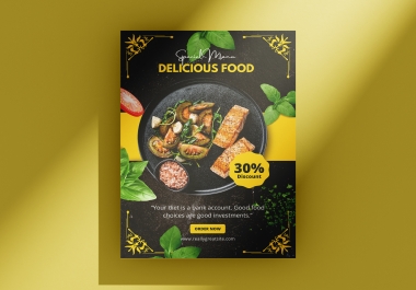 I will design a flyer,  banner,  poster and leaflet quickly