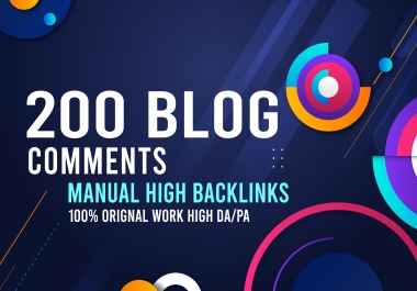 I Will Create Manually 200 Dofollow Blog Comments Backlinks