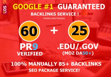 boost your google SEO ranking with 85 pr9, edu dofollow backlinks