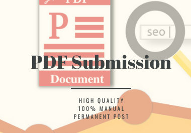 Manual 20 PDF or Doc Submission On High Authority Document Sharing Sites,  Using White Hat Tactics