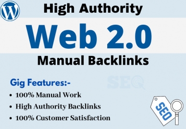 I will make high quality 50 web 2.0 backlinks