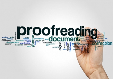 I Provide Professional High-quality Proofreading & edit your document service