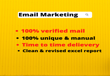 I will collect your 2K niche targeted email list for business